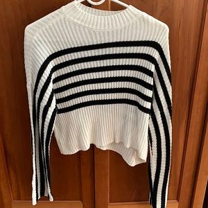 garage cropped thin sweater